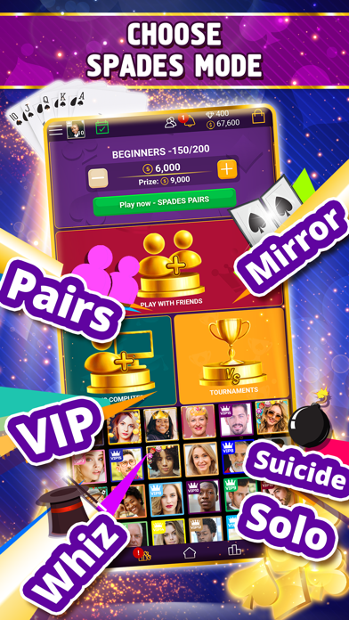 VIP Spades - Online Card Game screenshot 3