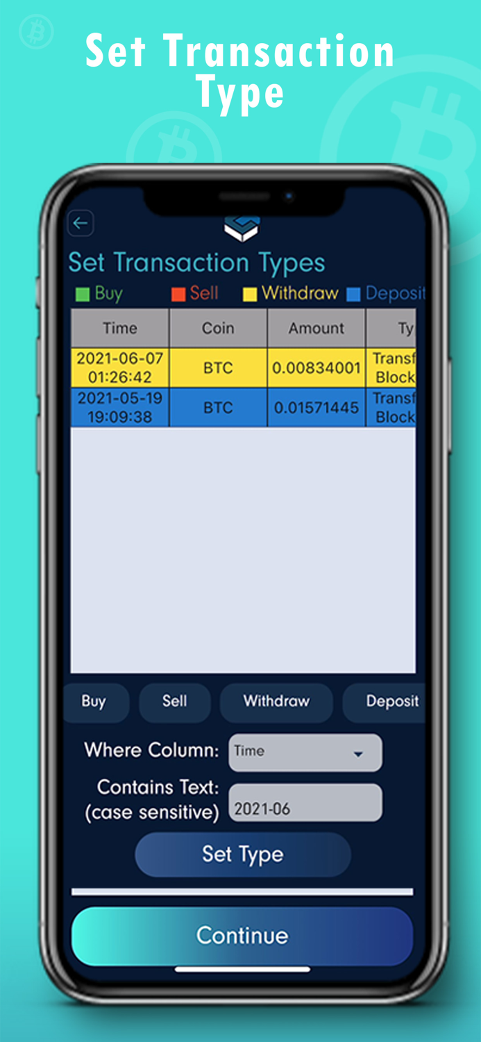 Crypto Transaction Log