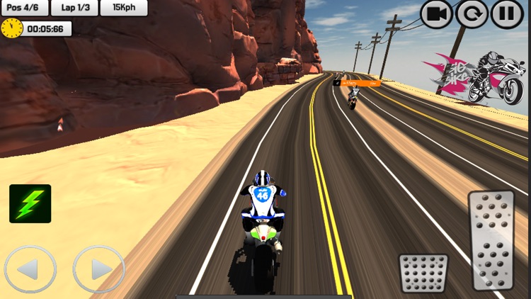 Street MotorBike Real Race 3D screenshot-3