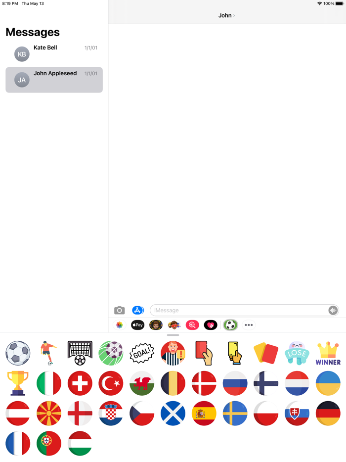 Euro Football Stickers