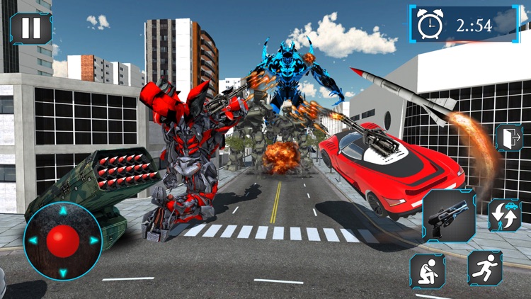 Superhero Car Transform Rescue screenshot-3