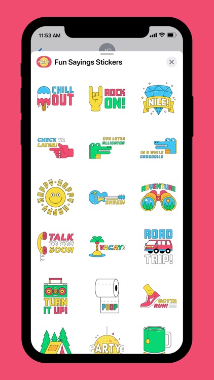 Fun Sayings Animated Stickers screenshot-3