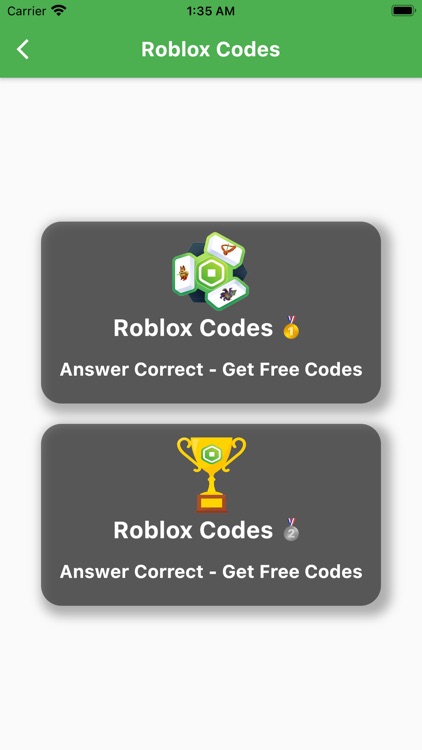 Robux Codes Cards Quiz screenshot-3