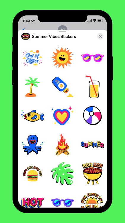 Hello Hot Summer Fun Stickers screenshot-3