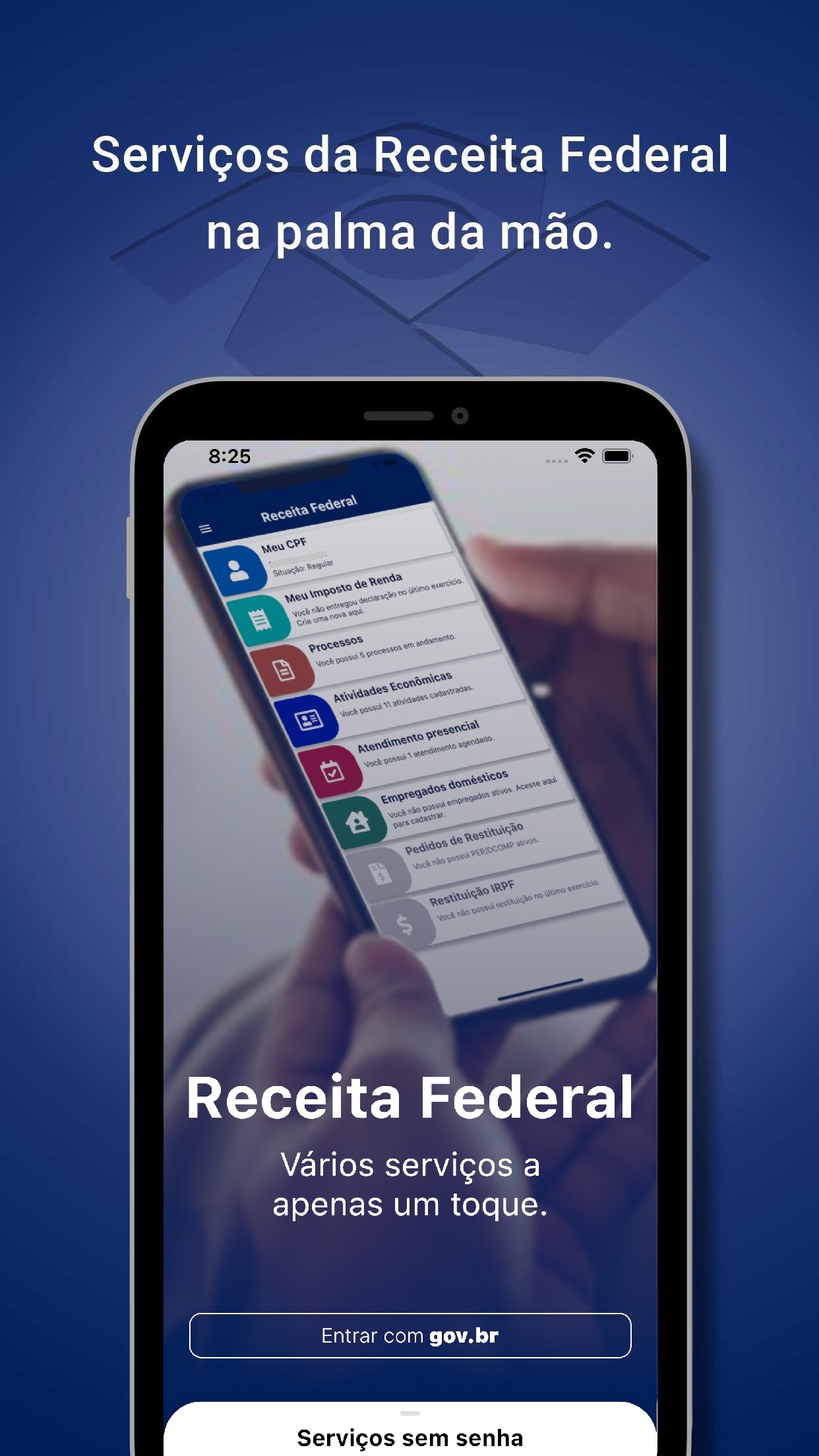 Screenshot do app Receita Federal
