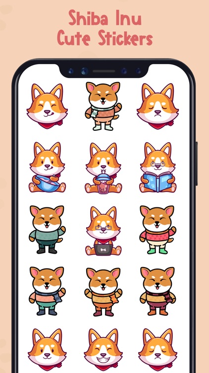 Shiba Inu Cute Stickers