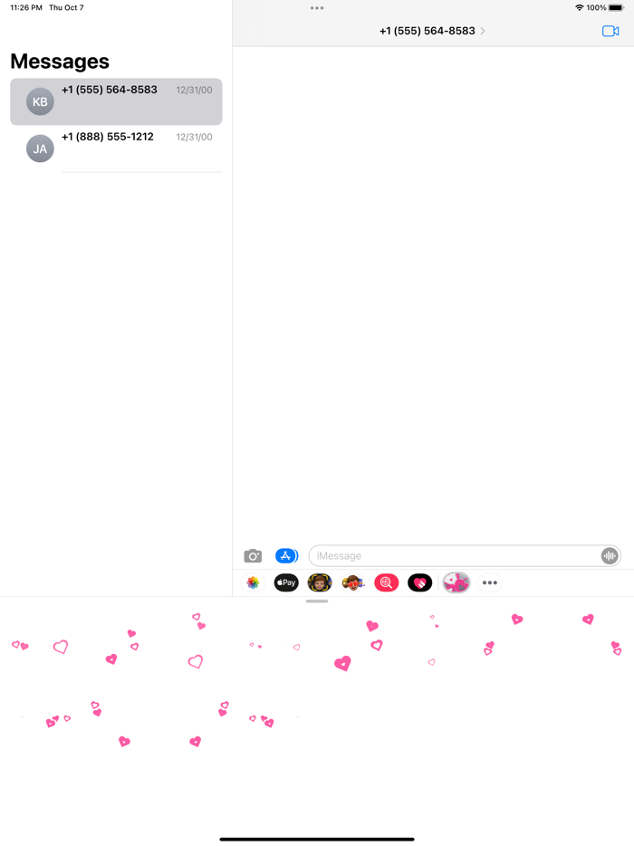 Animated Hearts Stickers