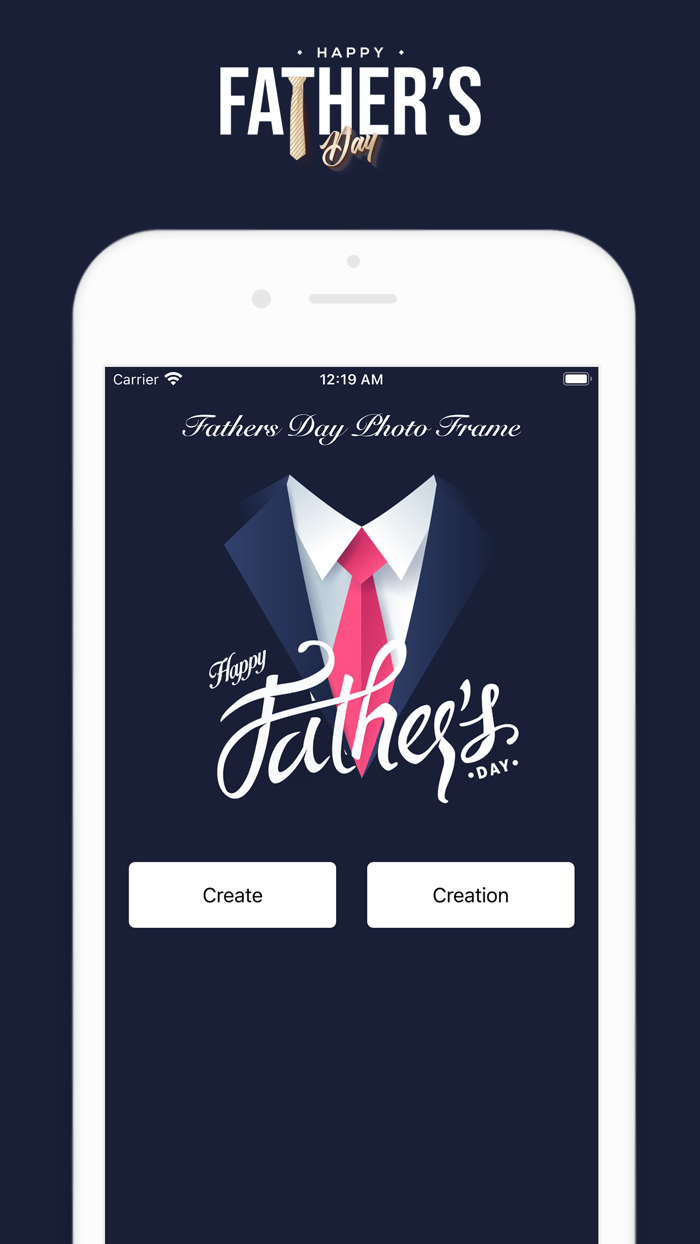 Happy Fathers day photo frame