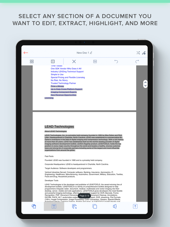 LEADTOOLS Doc Scanner