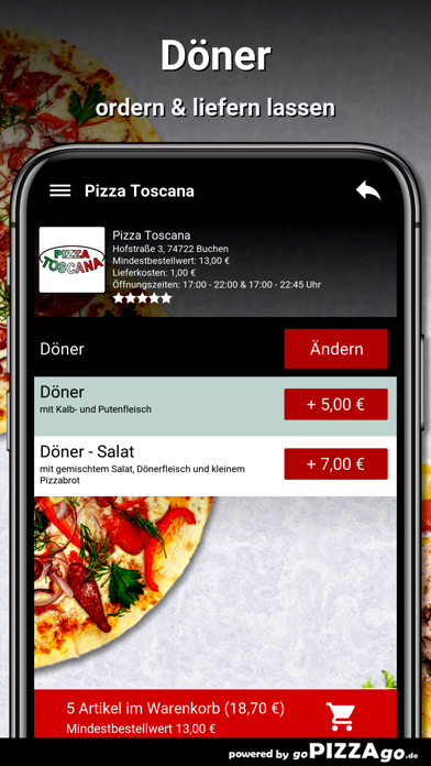 Pizza Toscana Buchen screenshot 6