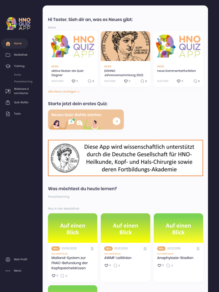 HNO-Quiz-App
