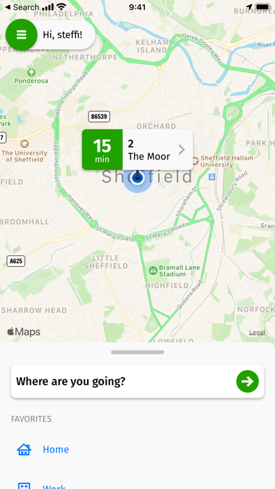 A1 Taxis Sheffield screenshot 2