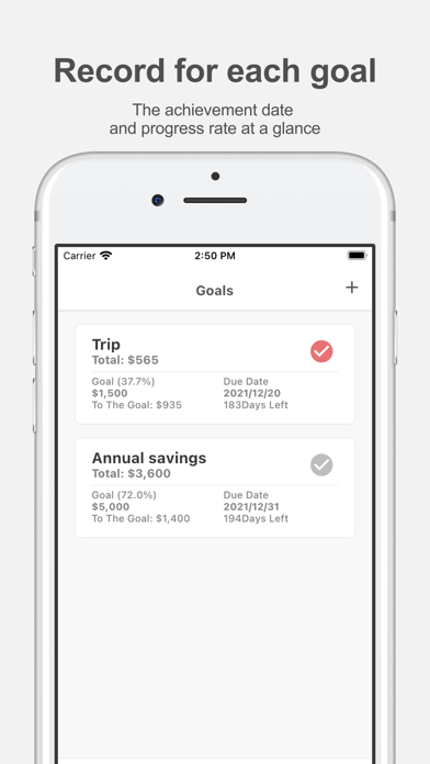 貯金メモ 毎日使えるシンプルなアプリ screenshot 2