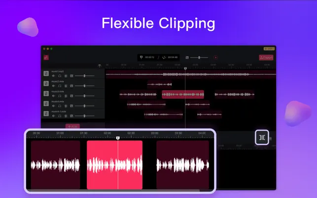 Screenshot 4 Audio Editor & Music Mixer iphone
