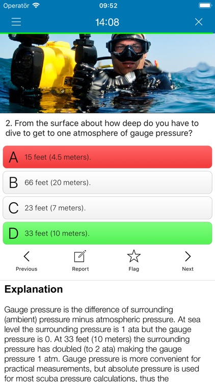 Scuba Exam Lite