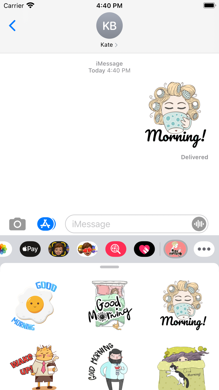 Happy Good Morning Stickers