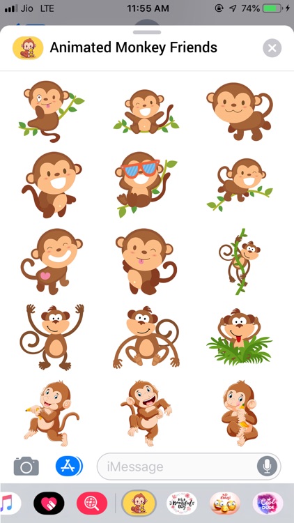 Animated Monkey Friends