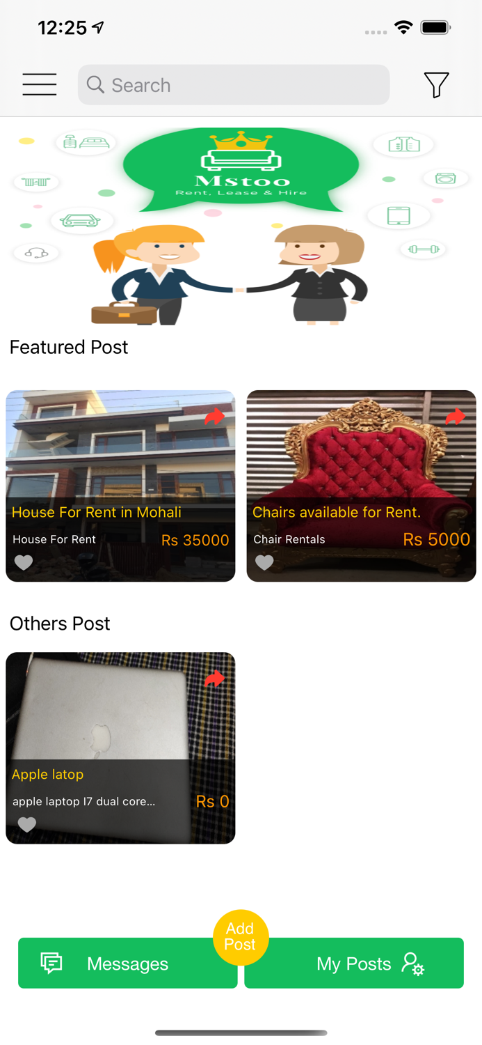 Mstoo Rent, Lease  Hire