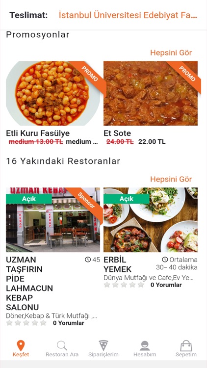 Yemek Siparişi Online Neyiyek screenshot-4