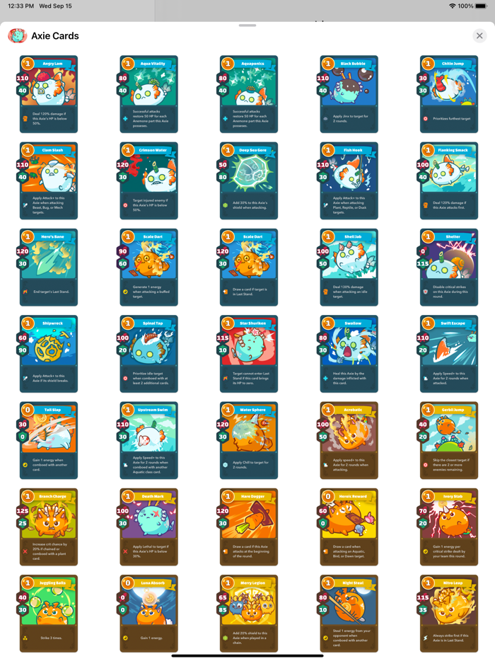 Axie Infinity Cards