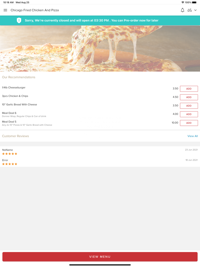 Chicago Fried Chicken Pizza