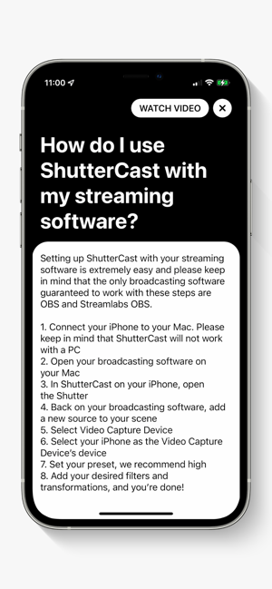 Zrzut ekranu ShutterCast