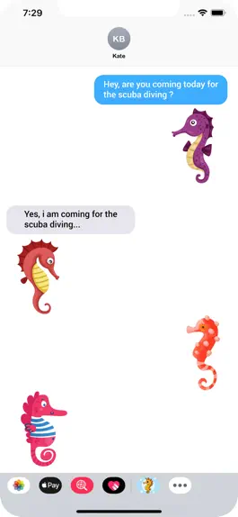Game screenshot Bubble Seahorse Stickers hack