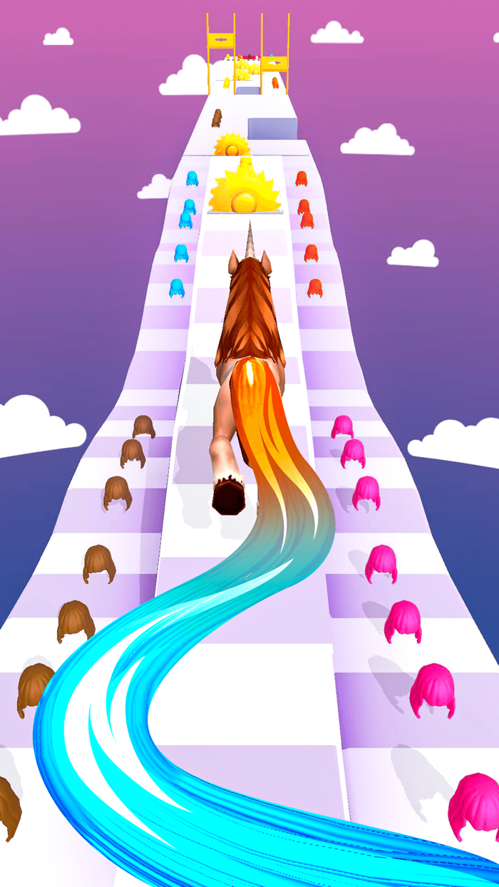 Unicorn pony - hair challenge