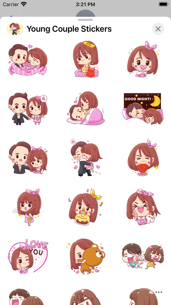 Young Couple Stickers