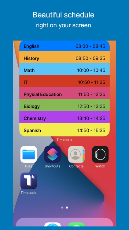 Timetable school