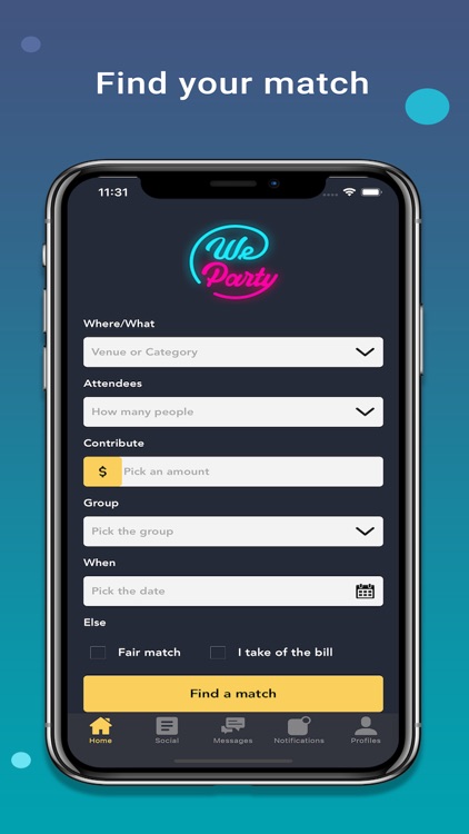 We Party - The app