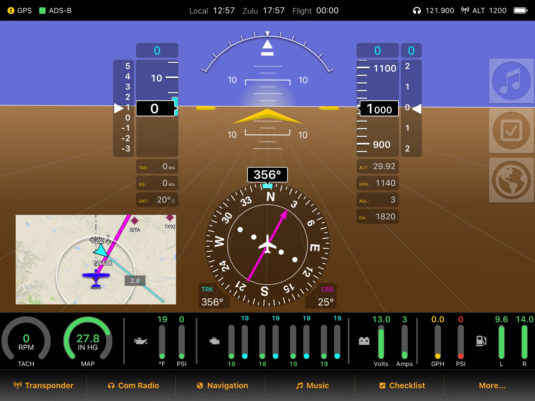 FlightView EFIS screenshot 2