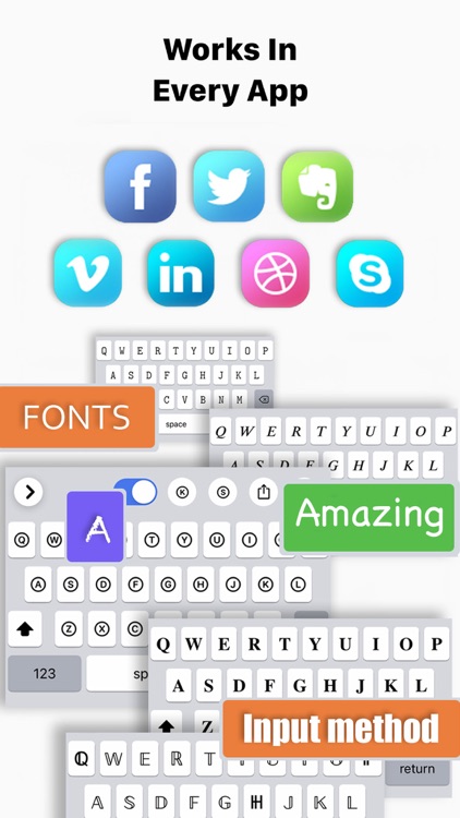 Keyboard Fonts for iPhones App