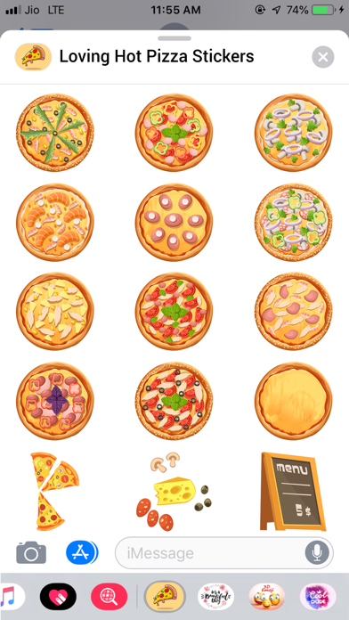 How to cancel & delete Loving Hot Pizza Stickers from iphone & ipad 1