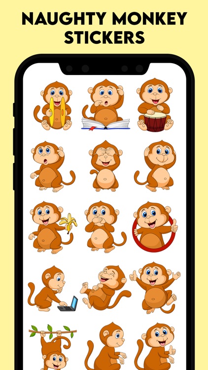 Naughty Monkey Stickers!