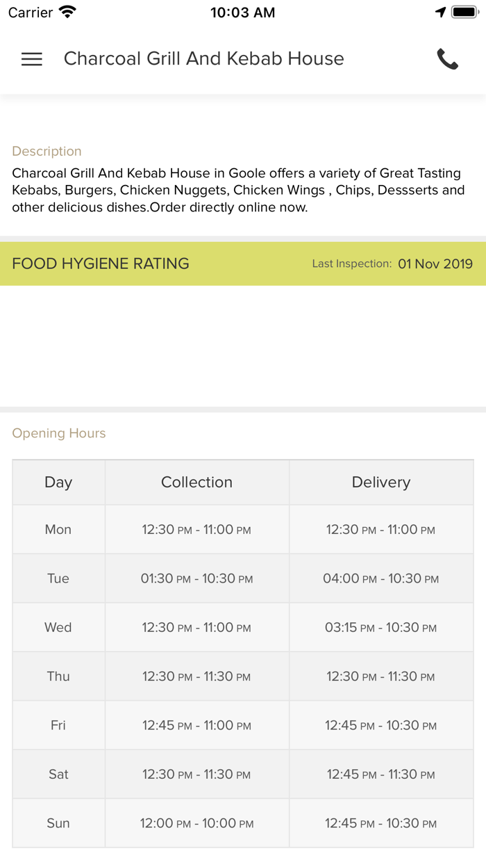 Charcoal Grill And Kebab House