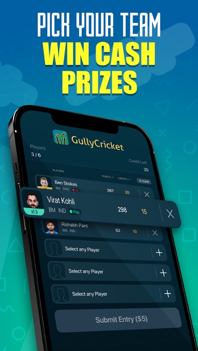 GullyCricket - Fantasy Cricket screenshot 2