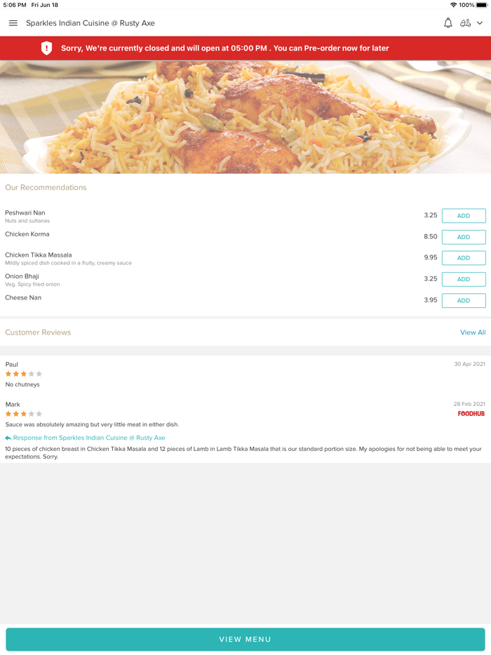 Sparkles Indian Cuisine