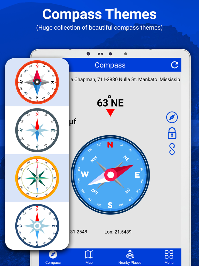 la bàn kỹ thuật số tìm hướng