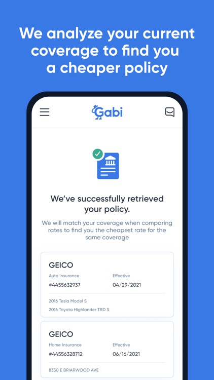 Gabi - Car & Home Insurance screenshot-4