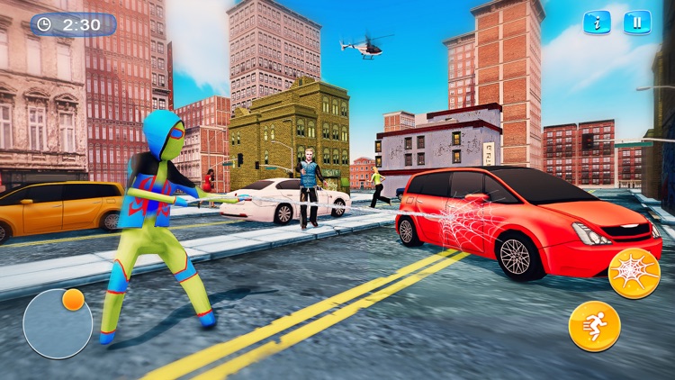 Spider Stickman - Rope Hero 3D screenshot-3
