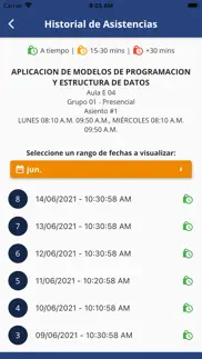 asistencia a clases ufg iphone screenshot 4