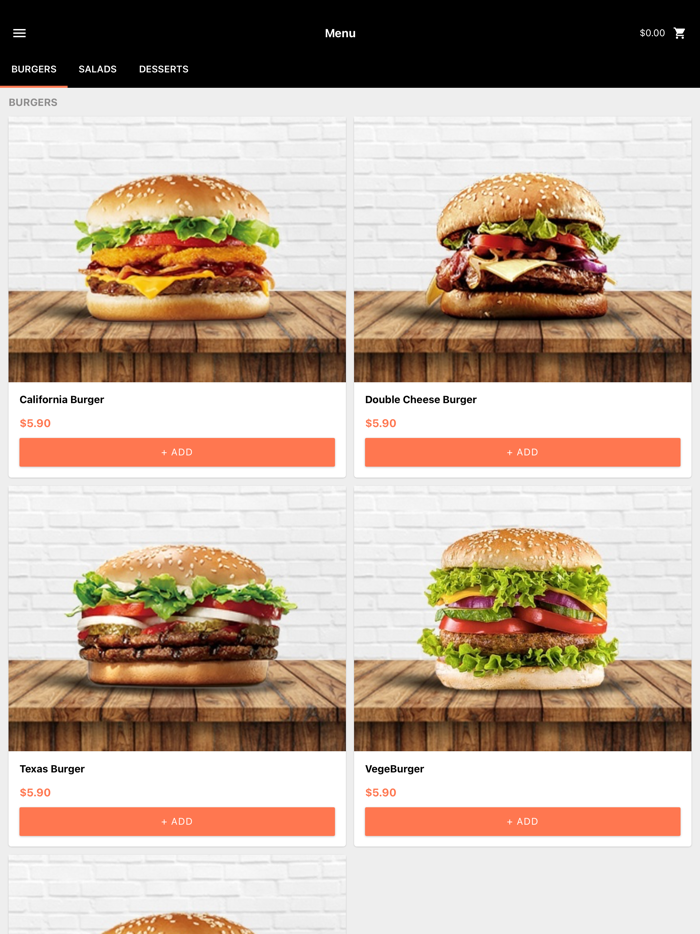 My Restaurant Client App