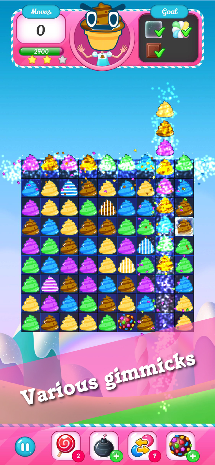 IceCream Candy Match-3 Puzzle