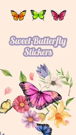 Game screenshot Sweet Butterfly Stickers mod apk