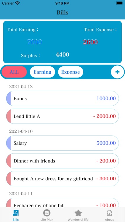 Tonekary-RecordBills&Living