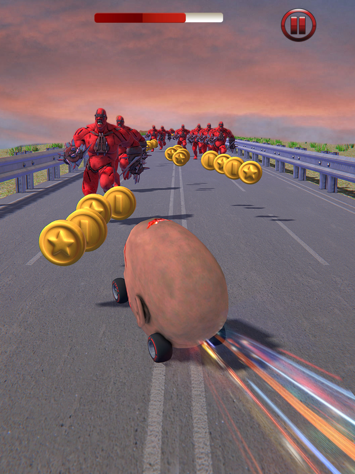 Lets Go Scary HEAD CAR Race 2