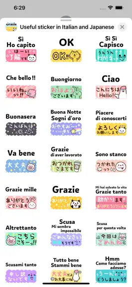 Game screenshot Sticker in Italian & Japanese mod apk