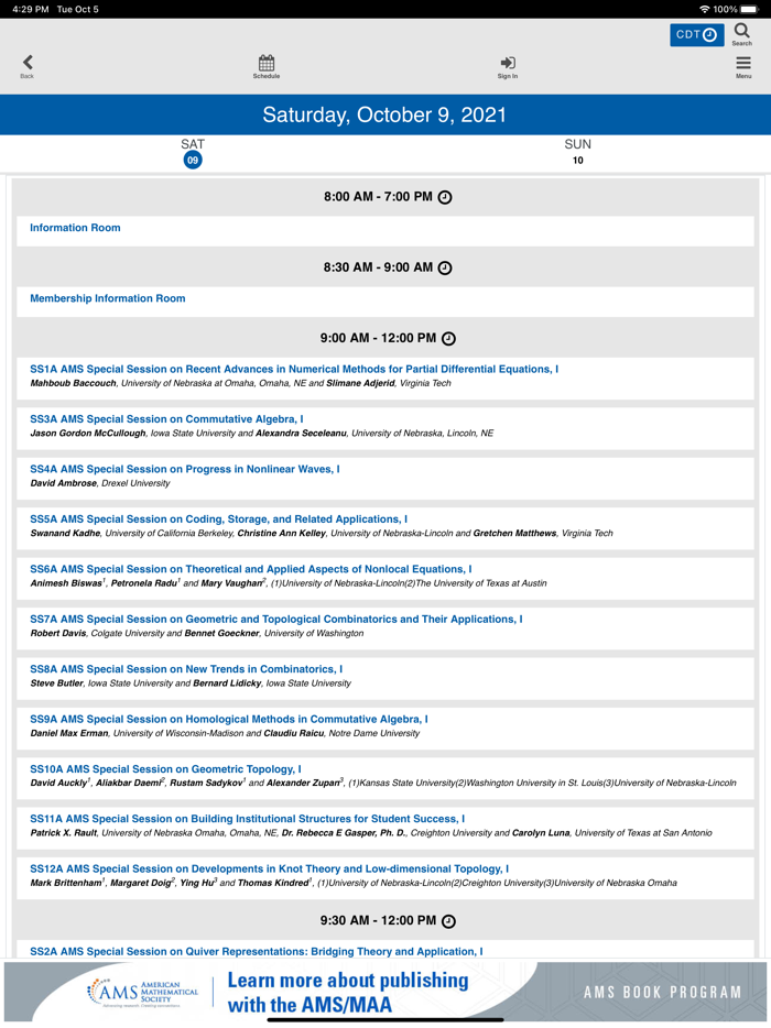 AMS Fall Central 2021