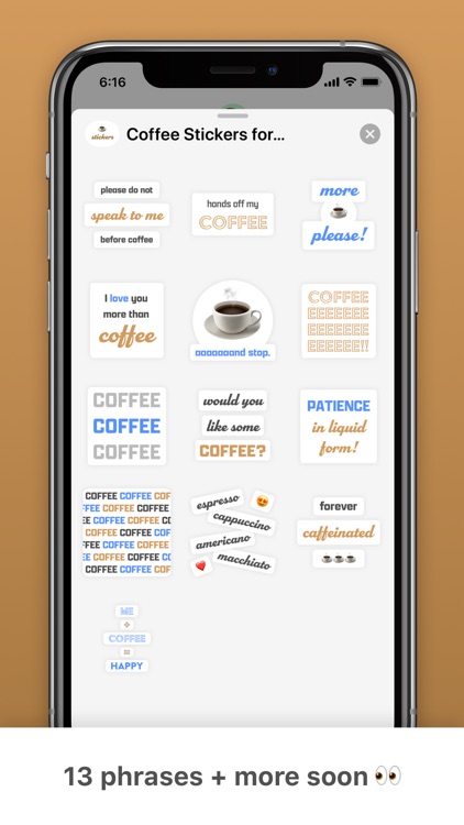 Coffee Stickers! for iMessage screenshot-3